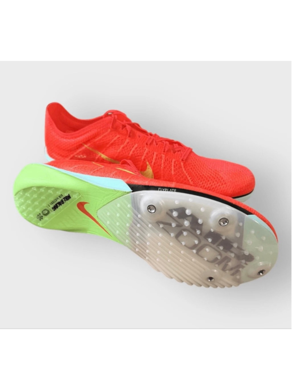 Nike Air Zoom Victory 2 Crimson Coral Track Spikes FD8411-600 Mens 7 Womens 8.5 - Picture 8 of 8